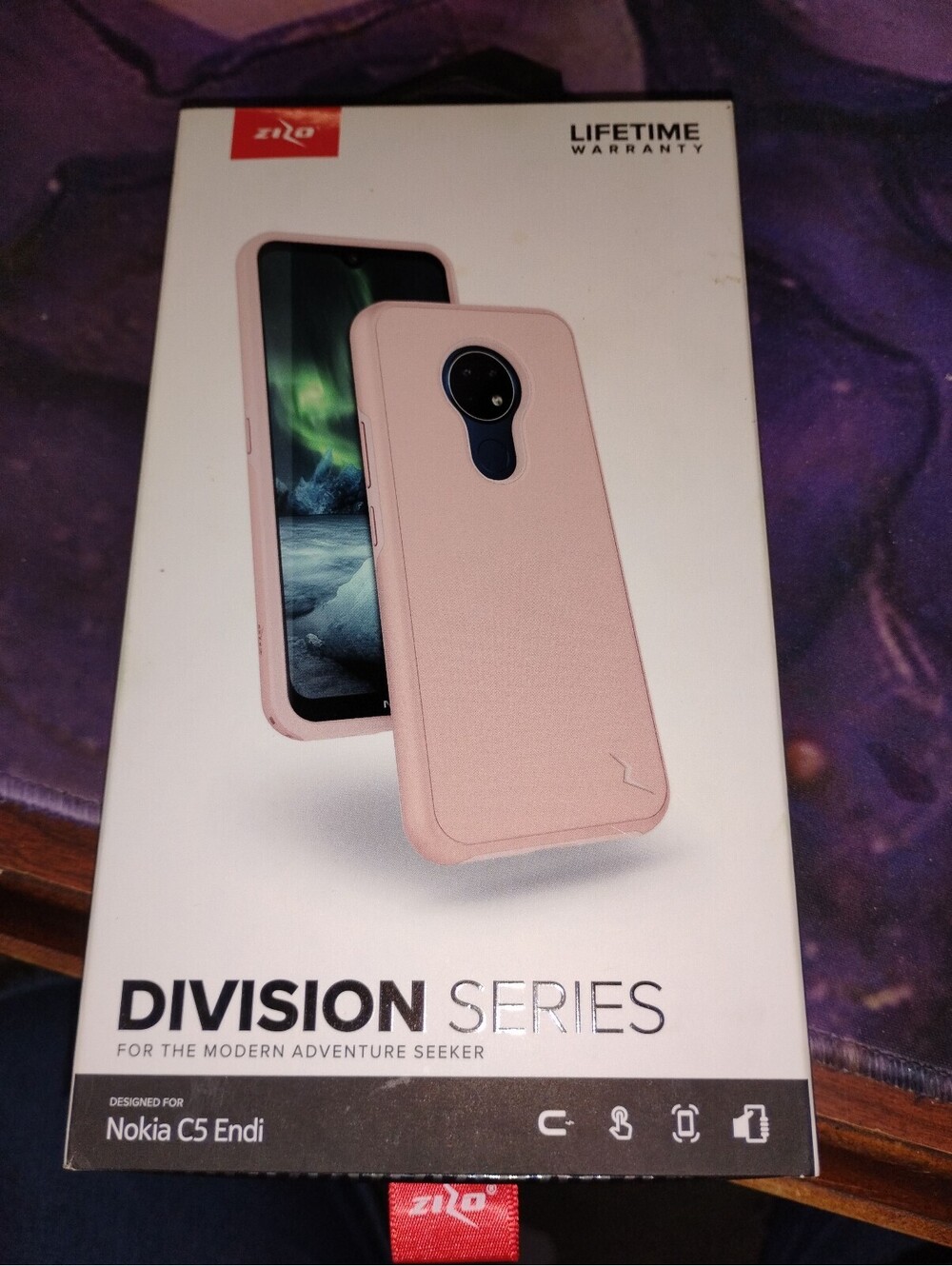 Zizo Division Series Protective Case for Nokia C5 Endi - Rose Gold